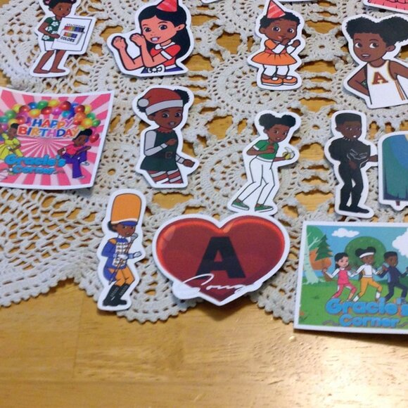 Birthday Party Theme, Gracie's Corner stickers for party favors, locker, crafts - Picture 4 of 5